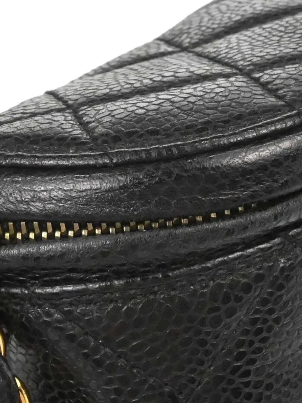 Chanel Black Calfskin Waist Bum Bag #80/32 168605